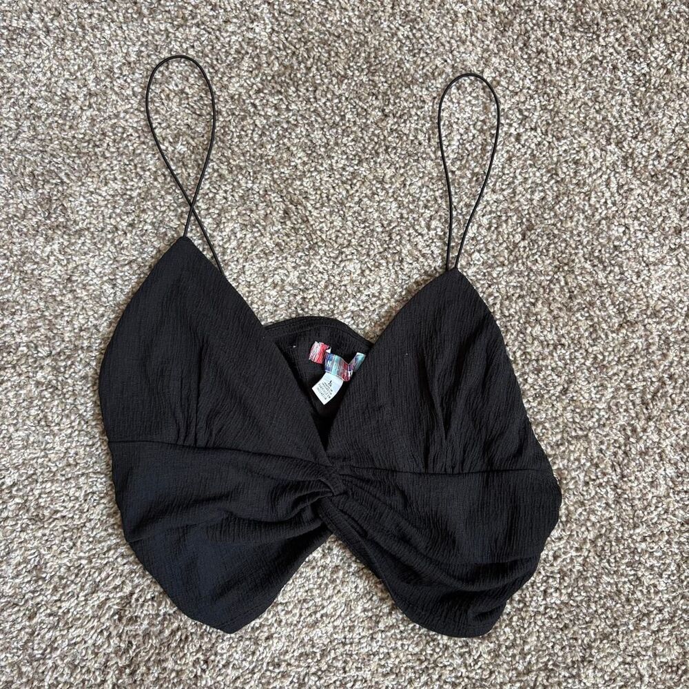 Urban-outfitters Women's Black Crop-top